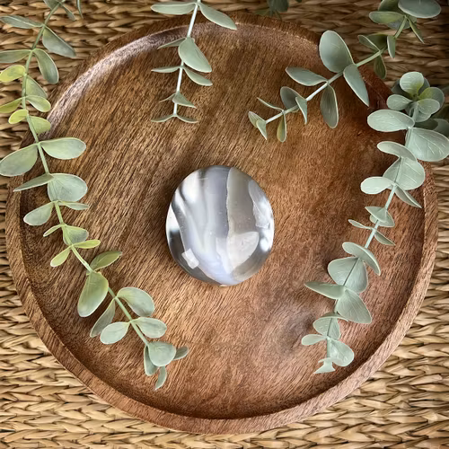 Orca agat (späckhuggaragat) meditationssten (handsten) D