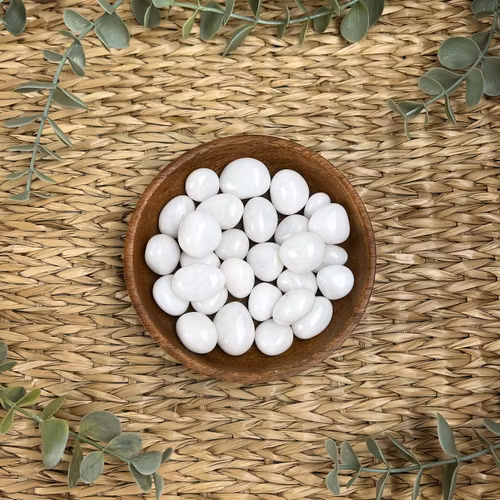 Snökvarts trumlad (mindre)