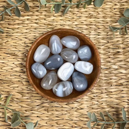 Bandad agat ”kramis”/cuddle (mindre)