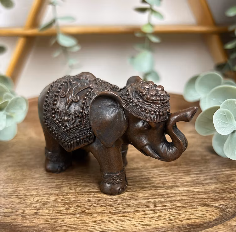 Rökelsehållare för rökelsepinnar elefant