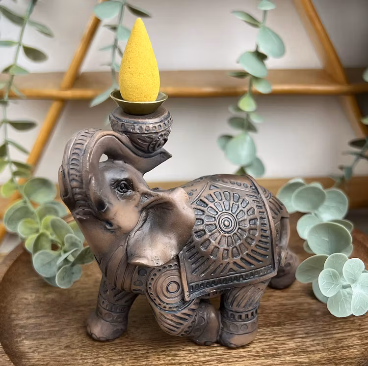 BACKFLOW rökelsehållare Elefant (mellan)