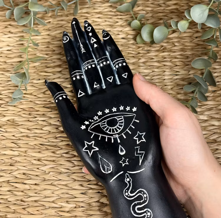 Mantrisk hand - Öga