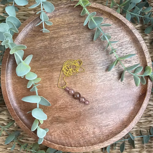 Cassiopeja halsband med Röd Aventurin