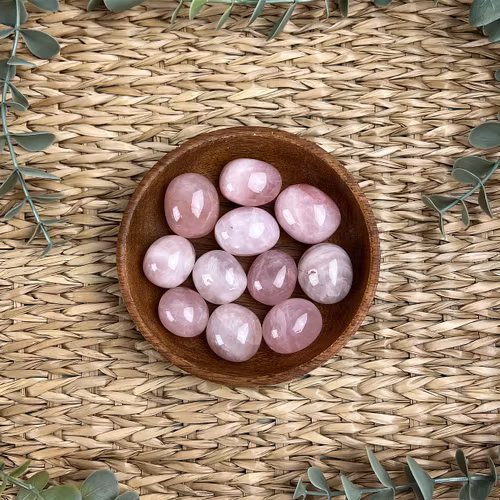 Rosenkvarts (extra fin färg) ”kramis/cuddle