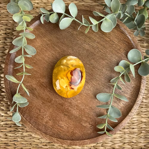 Mookait Jaspis meditationssten (handsten) A