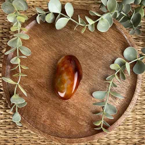 Karneol meditationssten (handsten) A