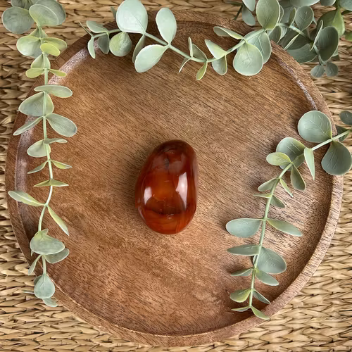 Karneol meditationssten (handsten) B