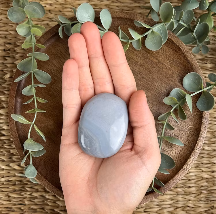 Agat meditationssten (handsten) D