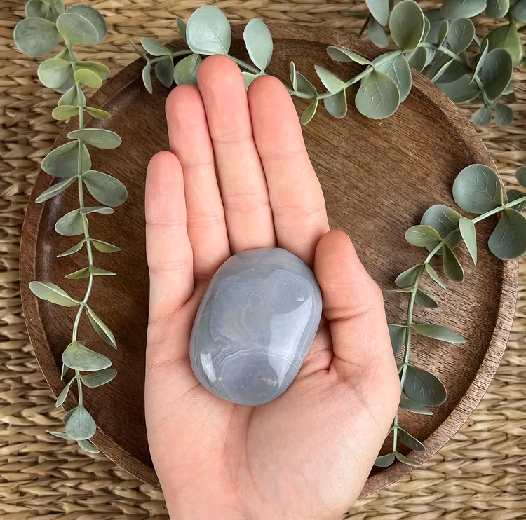 Agat meditationssten (handsten) D