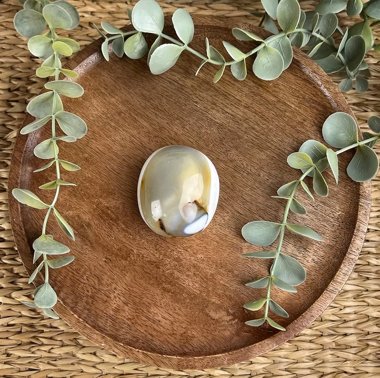 Agat meditationssten (handsten) E