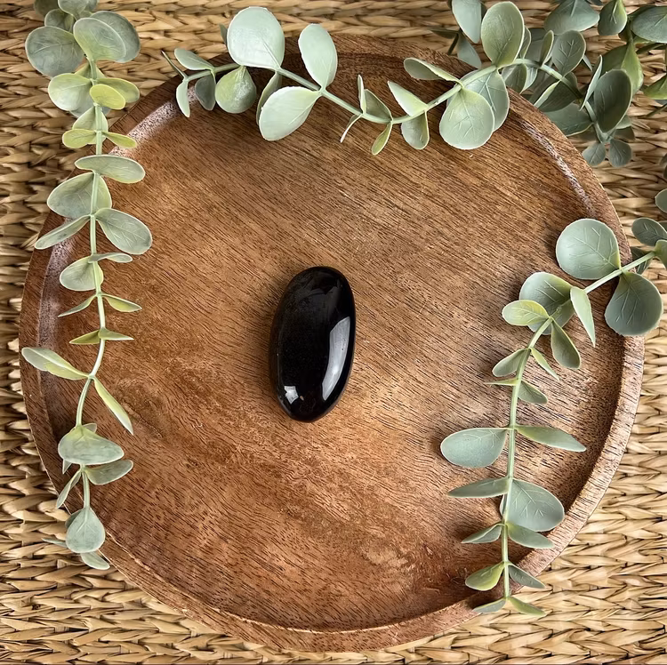 Silversheen Obsidian meditationssten (handsten) D