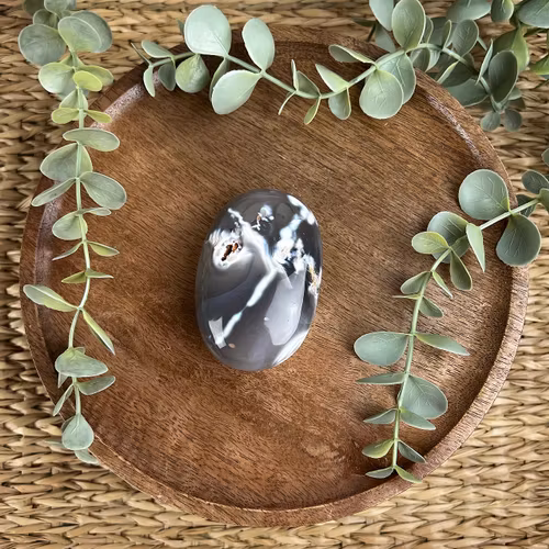 Orca Agat meditationssten (handsten) E