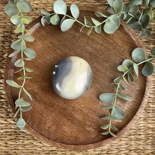 Orca Agat meditationssten (handsten) F