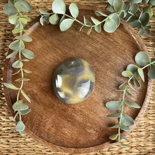 Orca Agat meditationssten (handsten) J