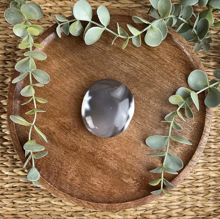 Orca Agat meditationssten (handsten) L