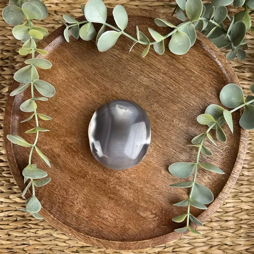 Orca Agat meditationssten (handsten) L