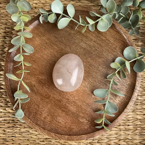 Eldkvarts (Röd Hematoidkvarts) meditationssten/handsten C