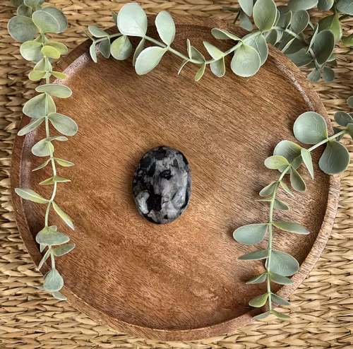 Indigo Gabro meditationssten (handsten) B