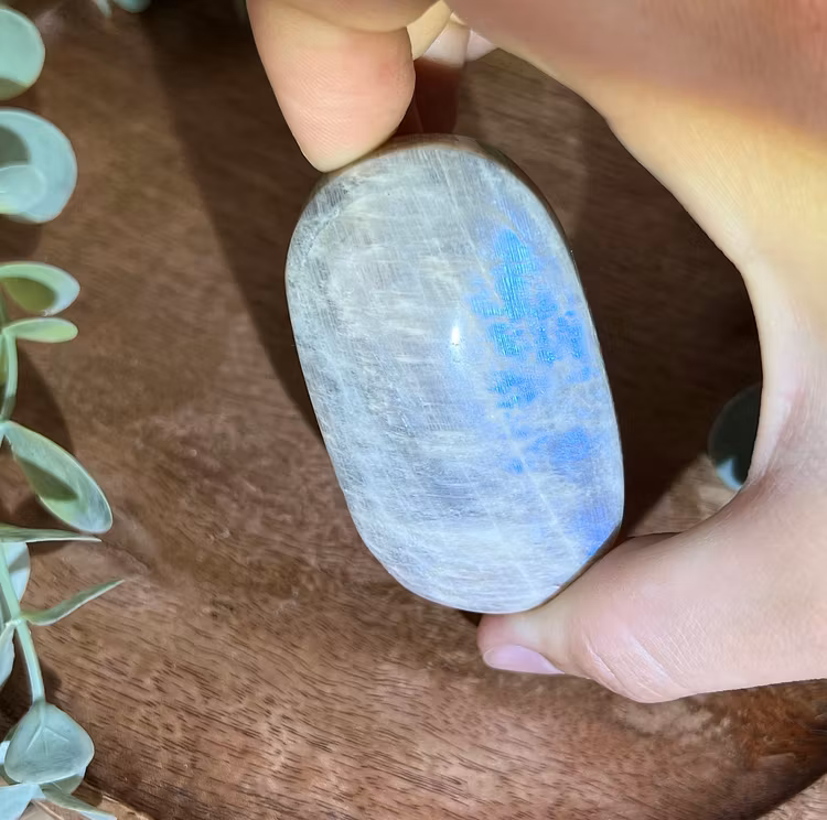 Indisk Månsten meditationssten (handsten) B