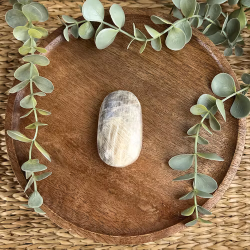 Indisk Månsten meditationssten (handsten) B