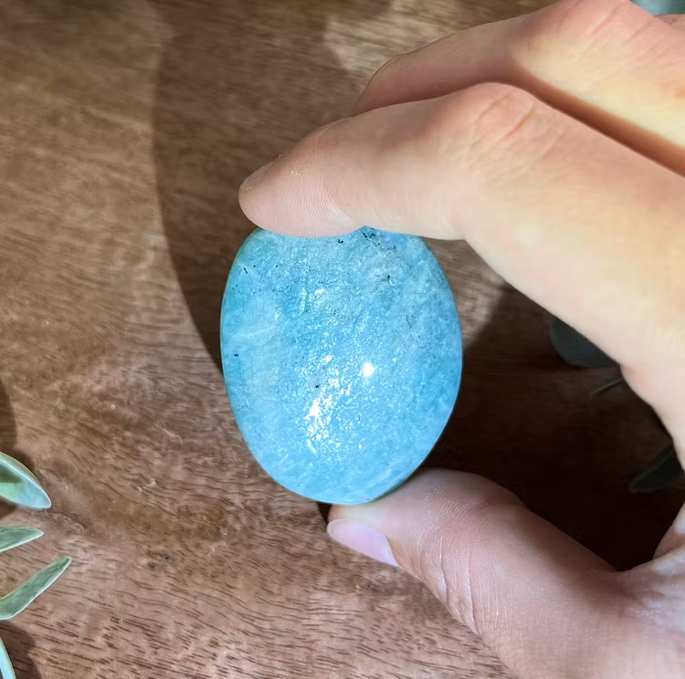 Amazonit meditationssten (handsten) A