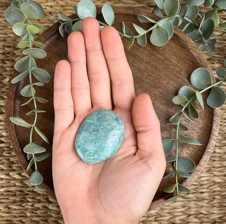Amazonit meditationssten (handsten) A