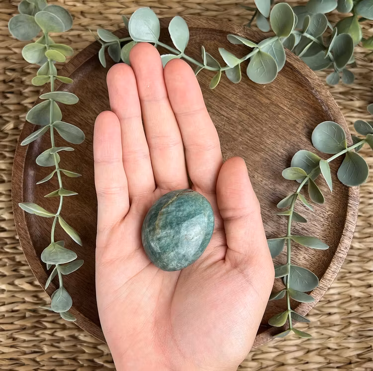 Amazonit meditationssten (handsten) B