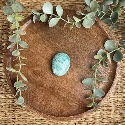 Amazonit meditationssten (handsten) F