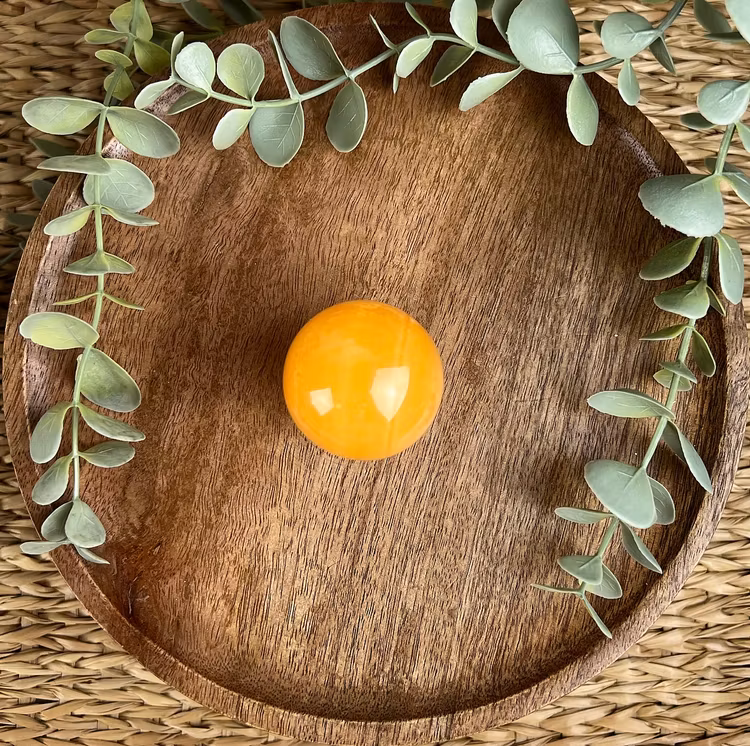 Orange kalcit klot A