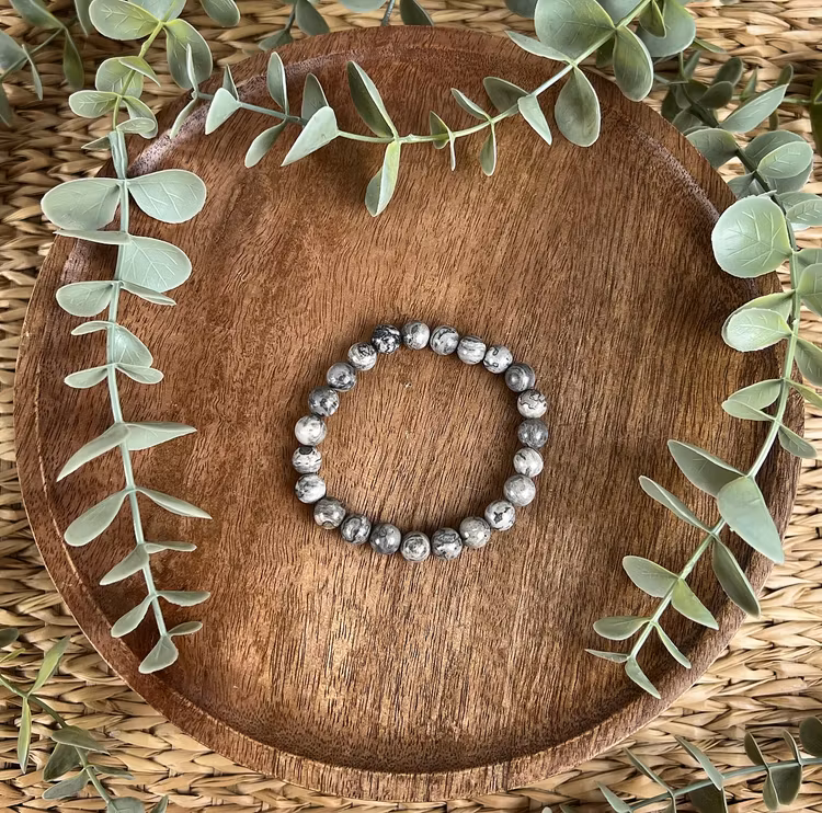 Stenarmband av Picassojaspis (8 mm)