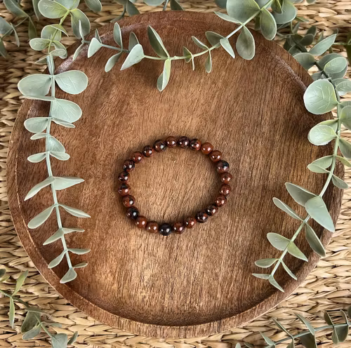 Stenarmband av Mahogny Obsidian (8 mm)