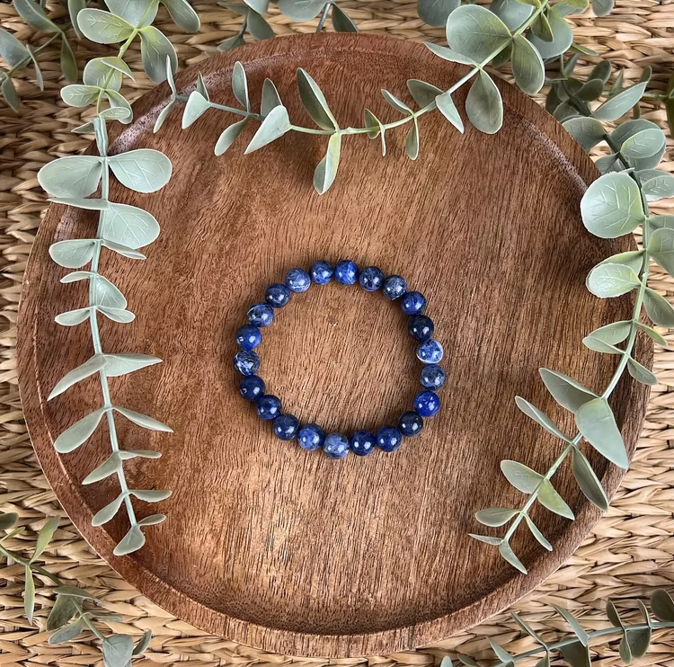 Stenarmband av Sodalit (8 mm)