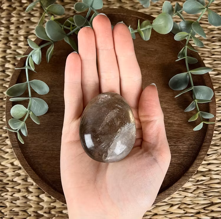 Rökkvarts meditationssten (handsten) E
