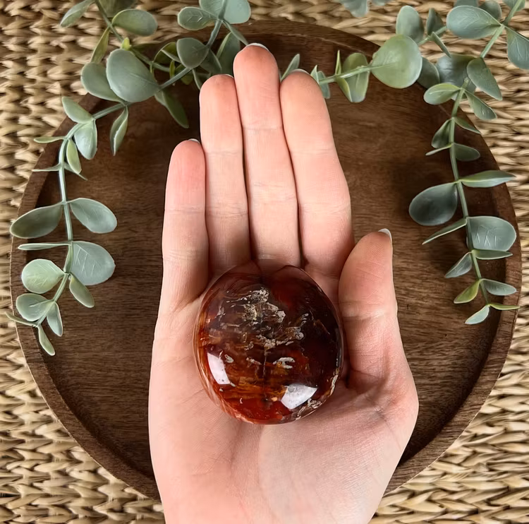 Karneol meditationssten (handsten) A