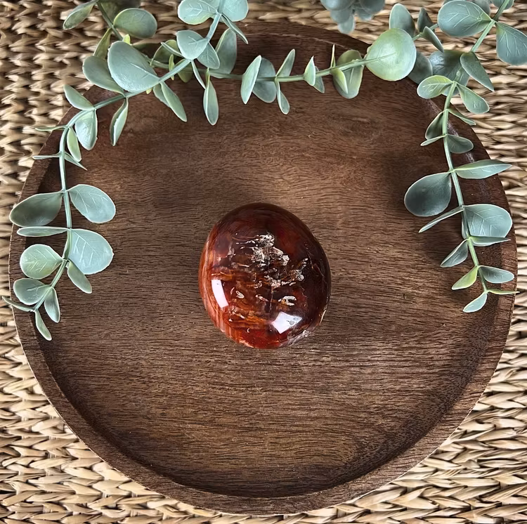 Karneol meditationssten (handsten) A