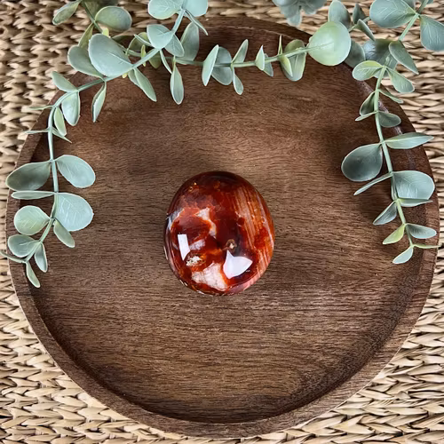 Karneol meditationssten (handsten) A