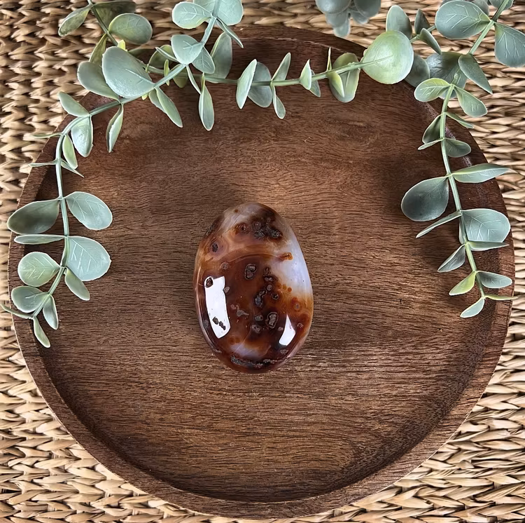 Karneol meditationssten (handsten) B