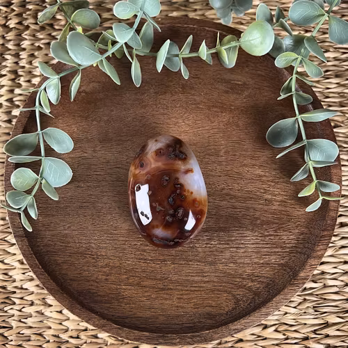 Karneol meditationssten (handsten) B