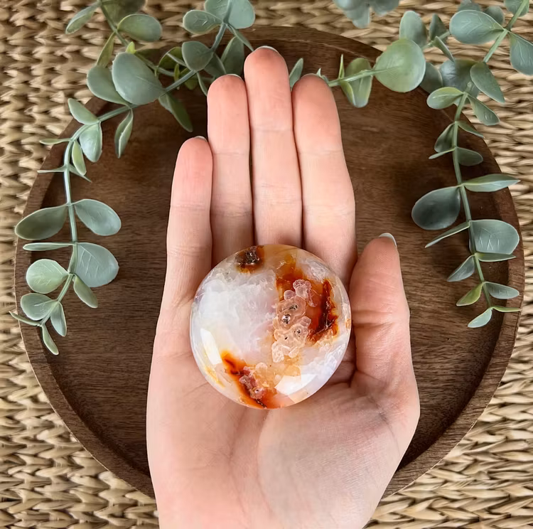 Karneol meditationssten (handsten) C
