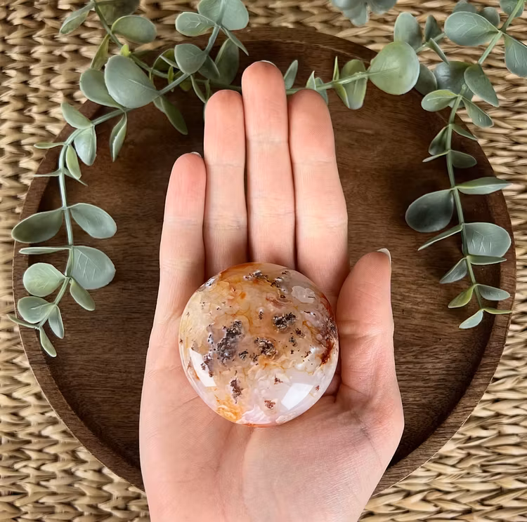 Karneol meditationssten (handsten) C