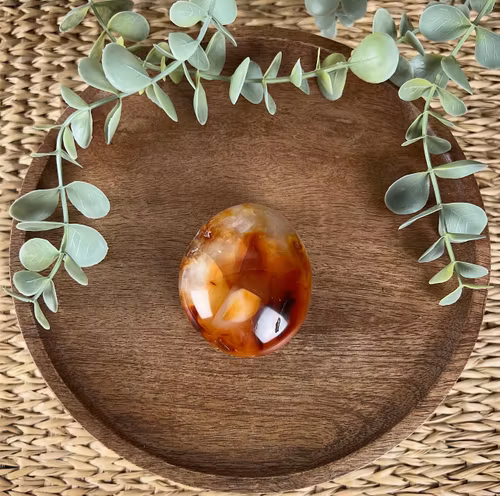Karneol meditationssten (handsten) D