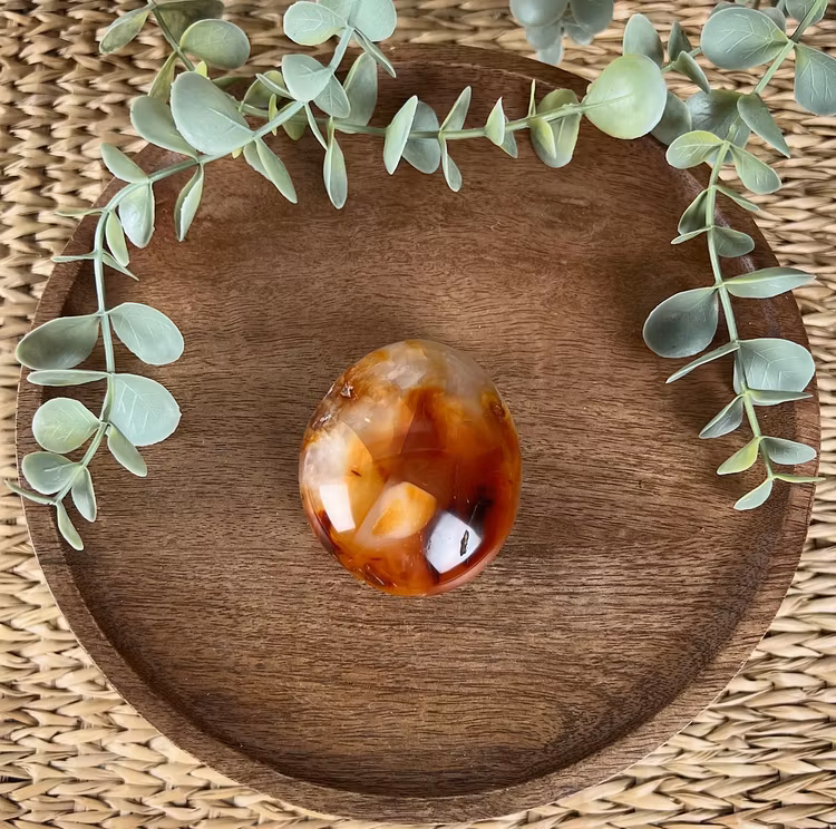 Karneol meditationssten (handsten) D