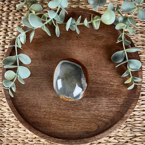 Polykromjaspis meditationssten (handsten) A