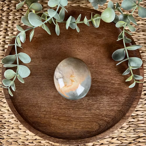 Polykromjaspis meditationssten (handsten) D