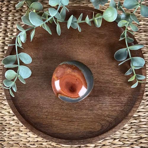 Polykromjaspis meditationssten (handsten) E