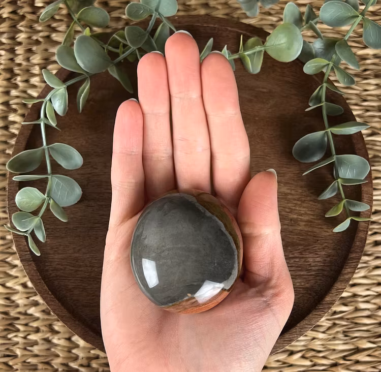 Polykromjaspis meditationssten (handsten) F