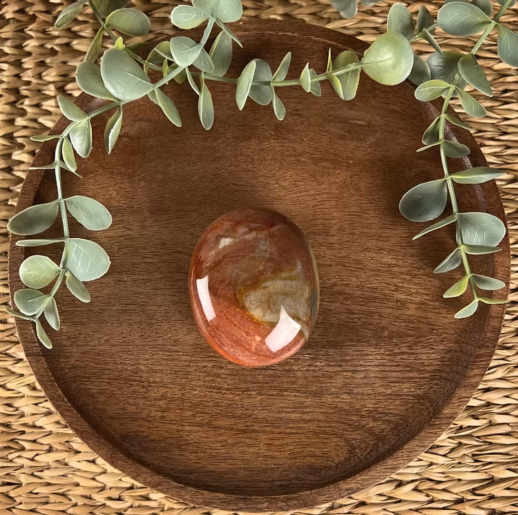 Polykromjaspis meditationssten (handsten) H