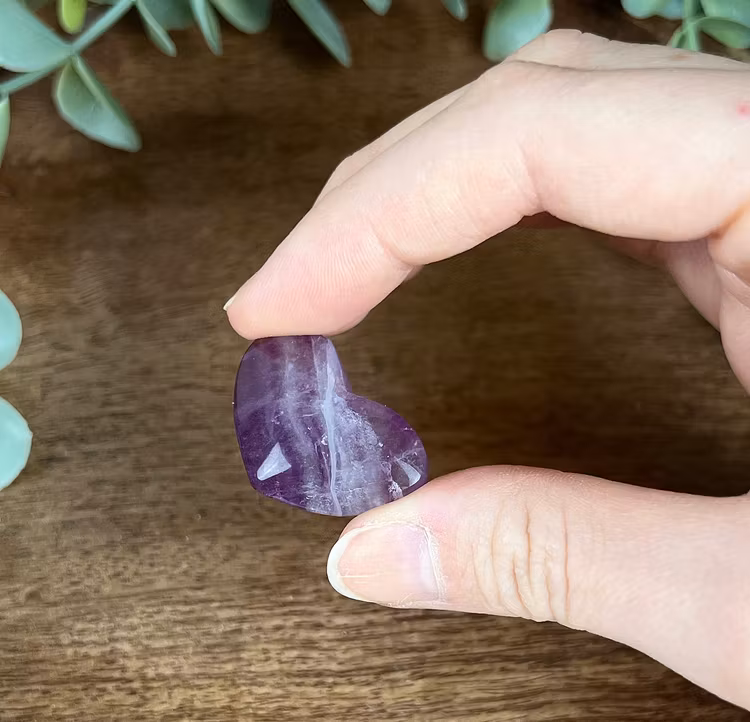 Fluorithjärta ”godisfluorit/candyfluorite” C