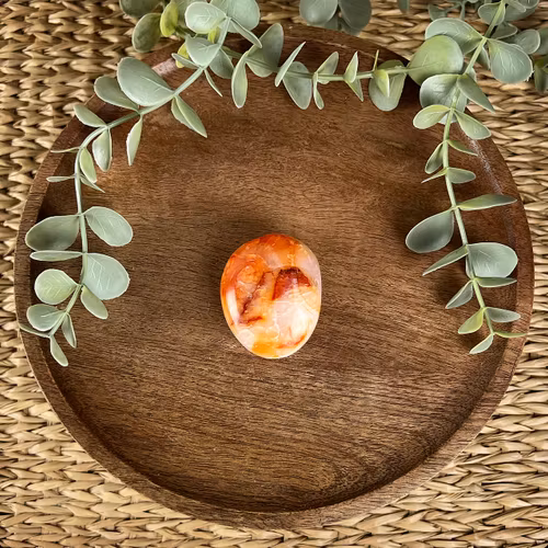 Karneol meditationssten (handsten) D