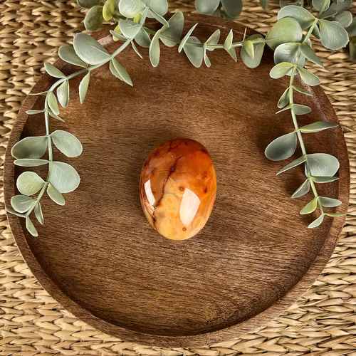 Karneol meditationssten (handsten) D